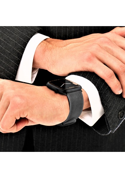 Apple Watch Deri Kordon 38 MM 40 MM 41 MM 3 4 5 6 7 Se 8 9 Uyumlu Hakiki Deri Kayış Gri Saat Kordonu modelleri
