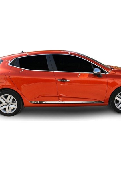 Clio 5 Cam Çevresi Krom 12 Parça 2019 ve Sonrası Paslanmaz Çelik fiyatları
