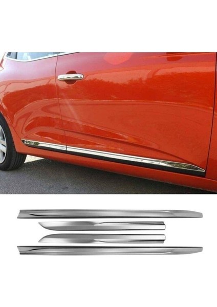Clio 5 Yan Kapı Çıtası Krom 4 Parça 2019 ve Sonrası Paslanmaz Çelik modelleri