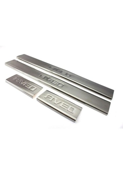 Chevrolet Aveo Kapı Eşiği 2006 > 4 Parça Paslanmaz Çelik