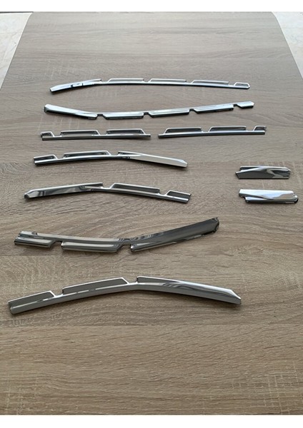Clio 5 Ön Tampon Çıtası Krom 10 Parça 2019 ve Sonrası Paslanmaz Çelik