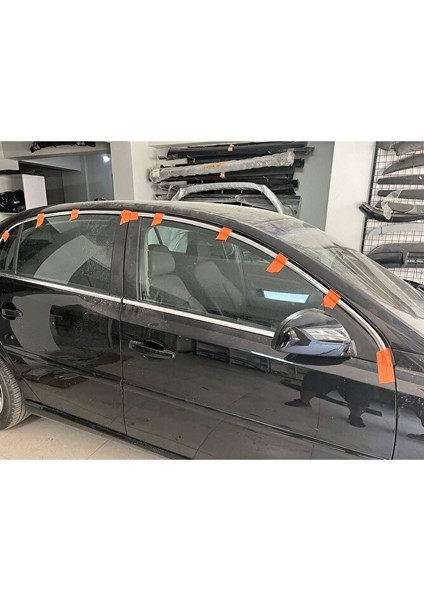 Opel Vectra C Krom Cam Üst Çıtası 4 Parça Paslanmaz Çelik 2002 - 2008 Üst Cam Kromu