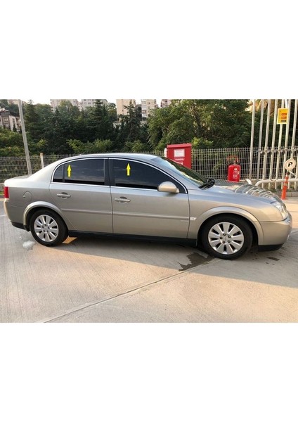 Opel Vectra C Krom Cam Üst Çıtası 4 Parça Paslanmaz Çelik 2002 - 2008 Üst Cam Kromu