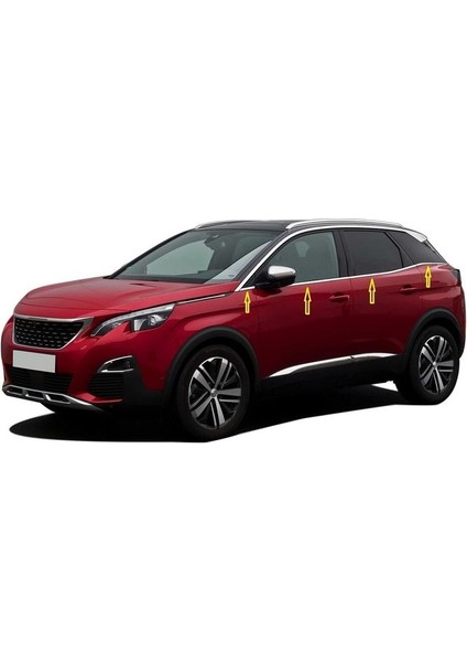 Peugeot 3008 Krom Cam Çıtası 8 Parça Paslanmaz Çelik 2016 ve Sonrası fiyatları