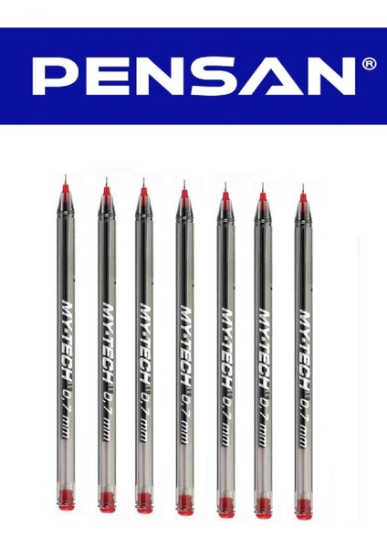 Mytech Tükenmez Set 7'li Kırmızı