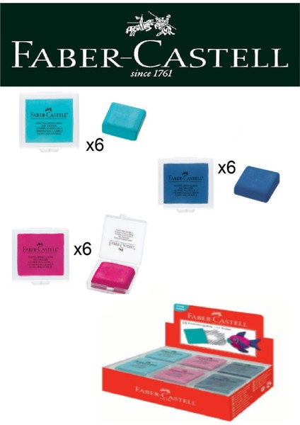 Hamur Silgi Trend Renkler 18'li