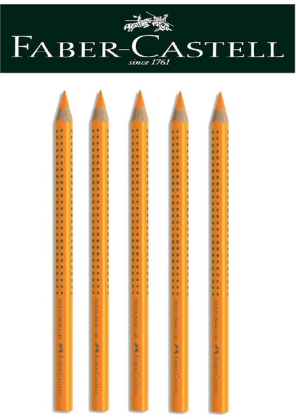 Ahşap Gövdeli Turuncu Renk Fosforlu Kalem 5'li Set