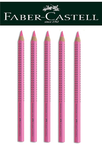 Ahşap Gövdeli Pembe Renk Fosforlu Kalem 5'li Set