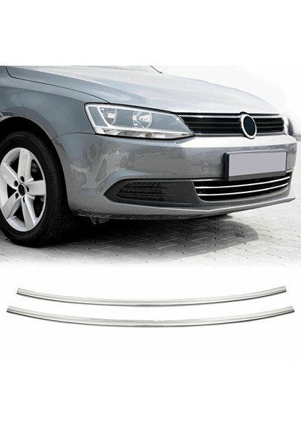 Jetta 2011 - 2014 Krom Ön Tampon Çıtası 2 Parça Paslanmaz Çelik Uyumlu fiyatları