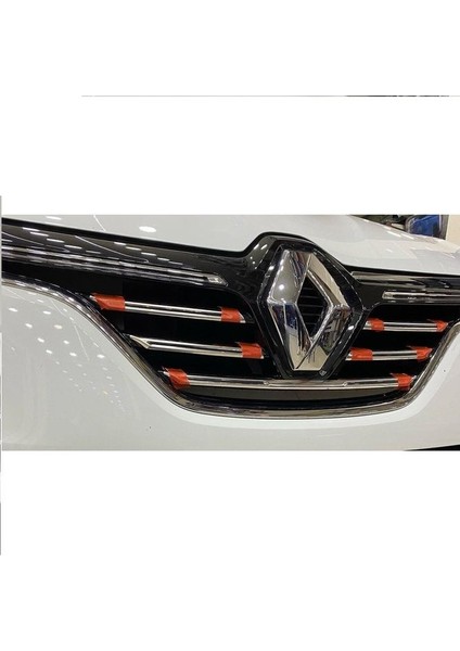Megane 4 Krom Ön Panjur 2016 - 2019 Paslanmaz Çelik 5 Parça