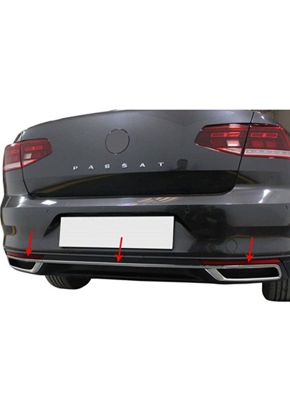 Passat B8,5 Difüzör ve Ara Çıtası 3 Parça 2019 Paslanmaz Çelik fırsatları