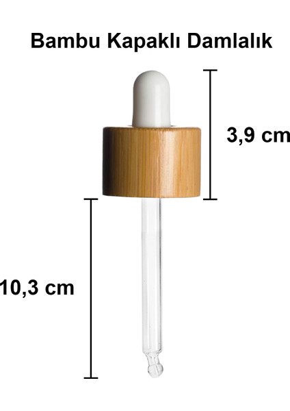 100 cc Şeffaf Damlalık Beyaz Ahşap Bambu Sızdırmaz Kapaklı 100 ml Dropper Cam Serum Şişesi 1 Adet modelleri
