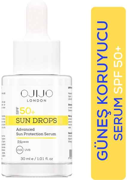 Ojijo London Sun Drops Spf 50+ Koruyucu Güneş Serumu 30 Ml