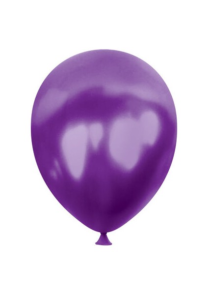 Metalik Balon Pako Baskısız 12 " 100LÜ -Mor-