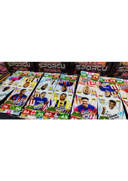 Sporcu 2024 Futbolun Gladyatörleri (150 Poşet 300 Kart) Oyun Kartları Maç Başlıyor Futbol 2. Devre Oyun Kağıtları