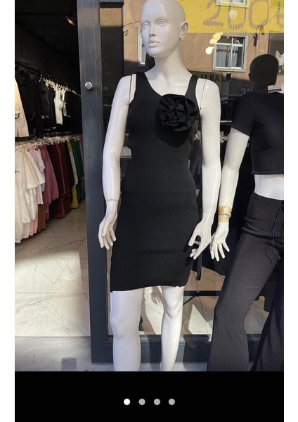 Fitilli Kaşkorse Mini Elbise