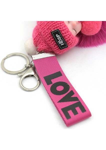 Pembe Tüylü Anahtarlık Bebek 10CM Tüylü Pofuduk fiyatları