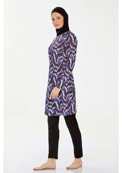 Likralı Tesettür Mayo Helena 9214 Siyah modelleri