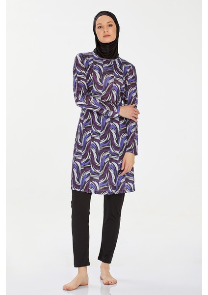 Likralı Tesettür Mayo Helena 9214 Siyah fırsatları