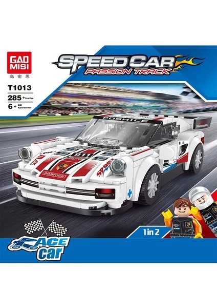 Gao Misi T1013 Yarış Arabası 1:48 Ölçekli Model Yapı Blokları (Yurt Dışından)