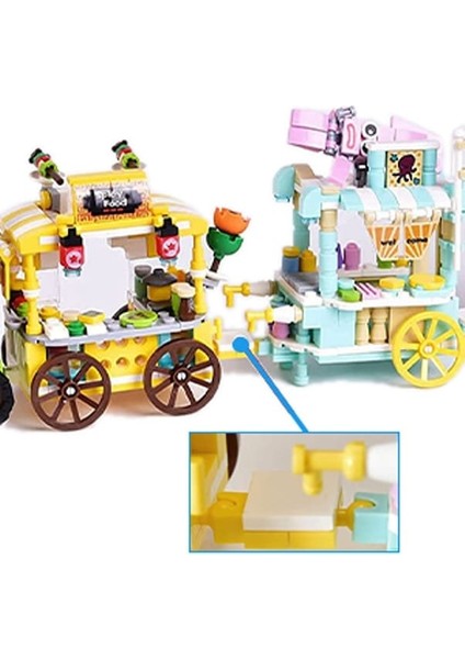 Lele Brother Children Mini City Street Scene Bina Taşları Birleştirme, Stil: 8537-8 Kek Mağazası (Yurt Dışından) modelleri