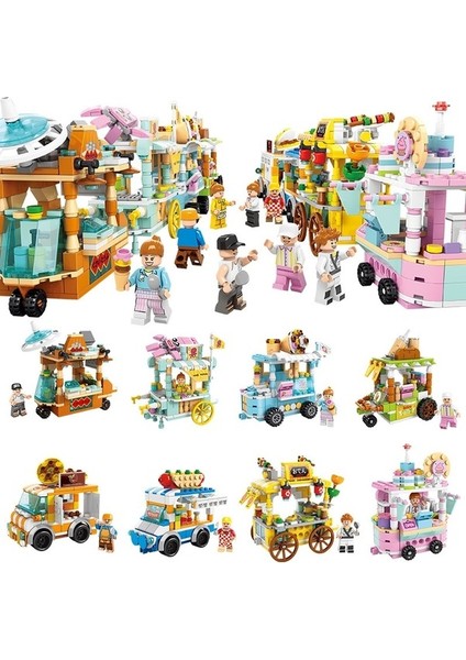 Lele Brother Children Mini City Street Scene Bina Taşları Birleştirme, Stil: 8537-8 Kek Mağazası (Yurt Dışından) indirimleri