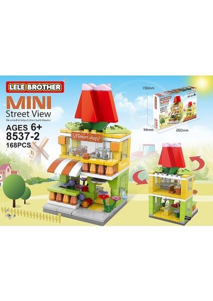 Lele Brother 8537-2 Çiçekçi Yapı Blokları Oyuncağı (Yurt Dışından)