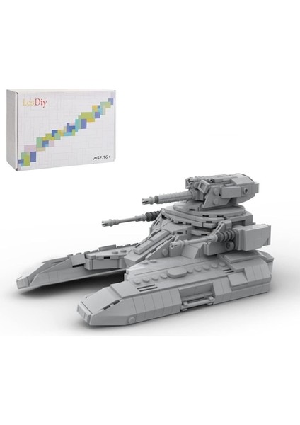 Yucama Uzay Savaşları Askeri Panzer Bilim Kurgu Yıldızlararası Model, MOC-145232 Yapı Taşları Seti 567 Parça - Moc-24 (Yurt Dışından)