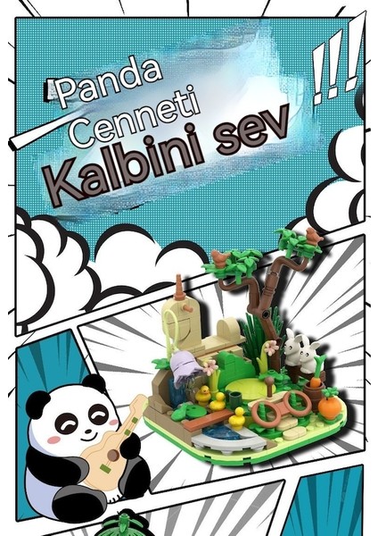 Hyt-Yapı Taşı Oyuncak Panda Serisi Çocuk Yapı Oyuncakları (Yurt Dışından)