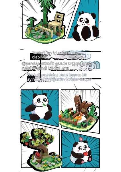 Hyt-Yapı Taşı Oyuncak Panda Serisi Çocuk Yapı Oyuncakları (Yurt Dışından)