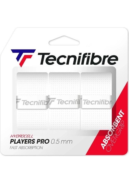 Players Pro Beyaz Overgrıp 3'lü Paket (0,5 Mm)