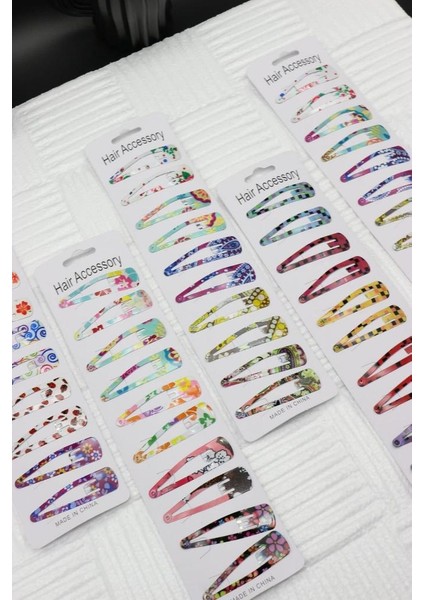 Çıtçıt Toka Karışık Desenli Çıtçıt Toka 10 Adet modelleri