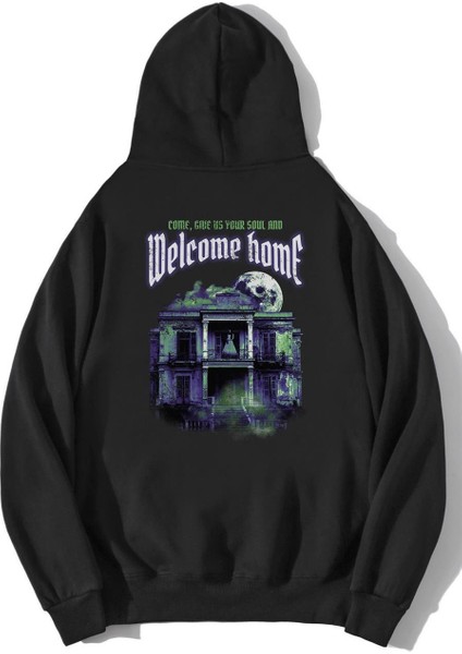 Brz Collection Unisex Oversize Huntedhouse Welcome Home Hoodie