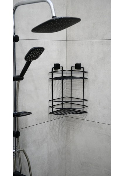 Paslanmaz Yapışkanlı Banyo Köşeliği, Şampuanlık Ikili, Delmeye Son, Matkap Vida Yok indirimleri