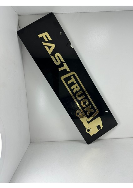 Kamyon Tır Dekor Plaka Fast Truck Siyah