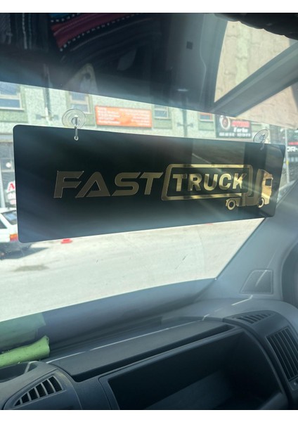 Kamyon Tır Dekor Plaka Fast Truck Siyah fırsatları