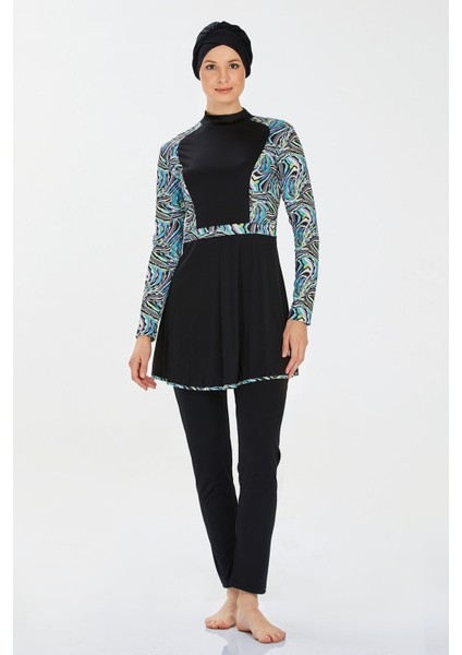 Likralı Tesettür Mayo Jalıssa 9227 Siyah fiyatları