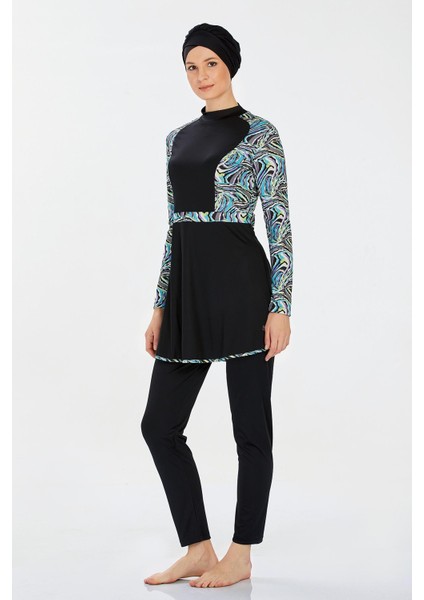 Likralı Tesettür Mayo Jalıssa 9227 Siyah fırsatları