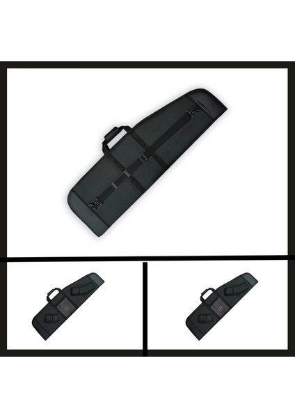 Uyguna-Yakala Siyah 110 cm Imperteks Şarjörlü Tüfek KILIFI-AKS.115