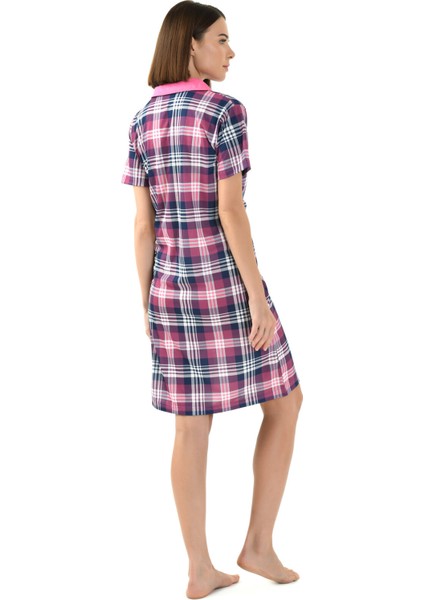 Gömlek Yaka Desenli Kadın Gecelik fiyatları