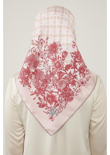 Lila Nostaljik Desen Trend Twill Eşarp fırsatları