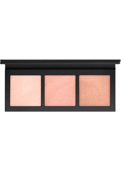 Hyper Real Glow Paleti Toz Aydınlatıcı Üçlü Pembe Renk 15 g İpeksi Bitiş