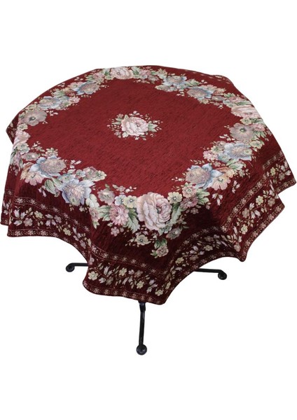 Kınay Masa Örtüsü 100*100 Bordo Şönil modelleri