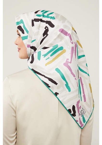 Zümrüt Fırça Desen Twill Eşarp modelleri