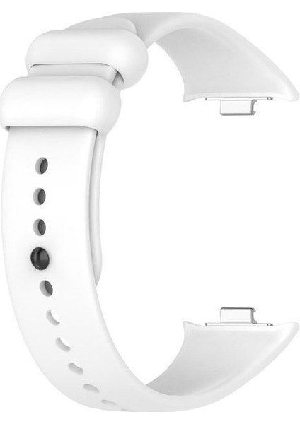 Xiaomi Smart Band 8 Pro Kordon Delikli Kayış Silikon Beyaz
