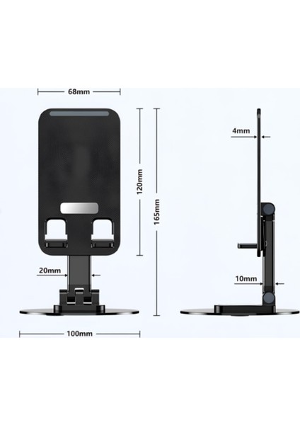 Katlanabilir Telefon ve Tablet Tutucu Stand