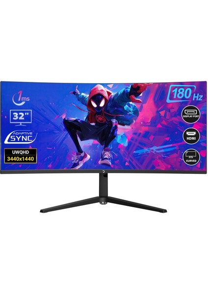 WQ34 34'' 1ms 180Hz Curved 2k Uwqhd 3440X1440 Gaming Monitör