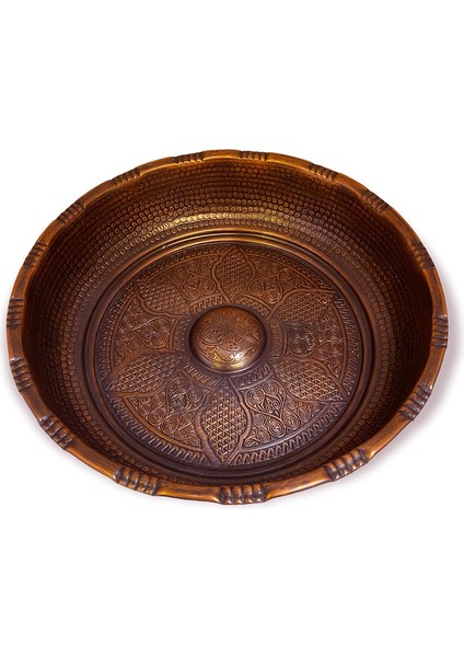 Oksideli Bakır Hamam Tası 20 cm