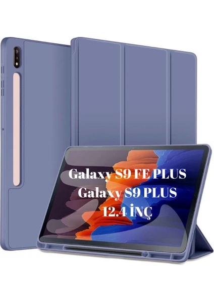 Samsung Galaxy Tab S9 FE Plus/S10 Plus/S9 Plus Kılıf Kalem Bölmeli Smart Case X610-16-810-18 X820