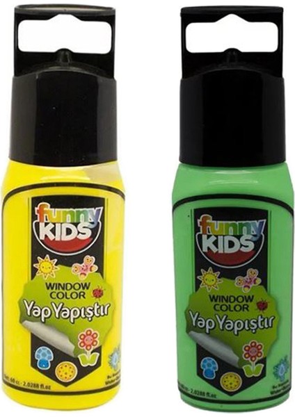 Funny Kıds Yap Yapıştır Set Neon Sarı Neon Yeşil